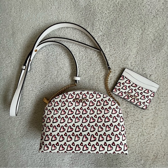 kate spade Handbags - 2pc kate spade heart crossbody and card holder